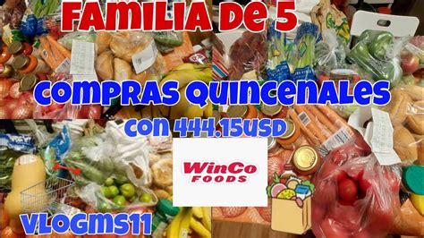 Mi Despensa Quincenal Compras En Winco Usd Mx