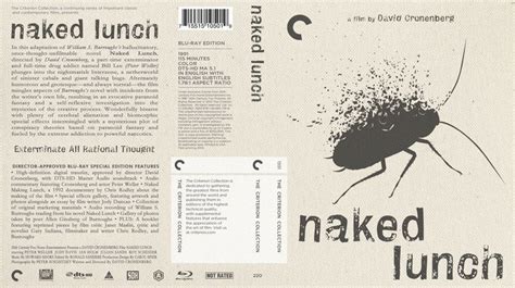 Criterion Collection Blu Ray Naked Lunch EFX Coverart Gallery