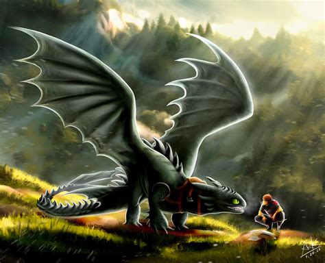 Toothless and Hiccup Poster - Etsy