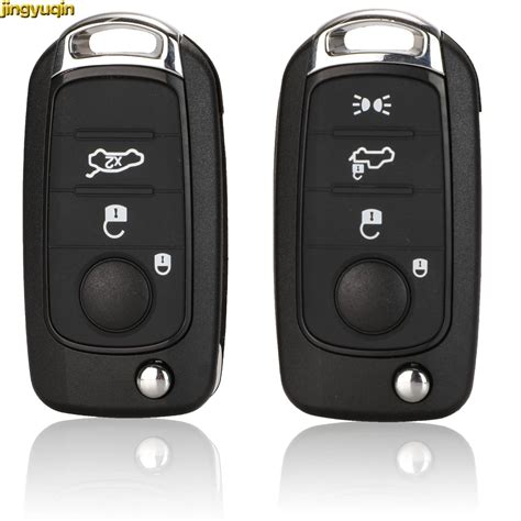 Jingyuqin Flip Folding 3 4 Buttons Remote Car Key Fob Shell Blanks For