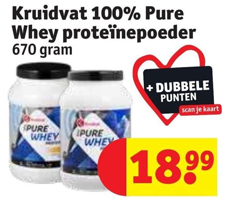 Kruidvat Pure Whey Prote Nepoeder Gram Promotie Bij Kruidvat