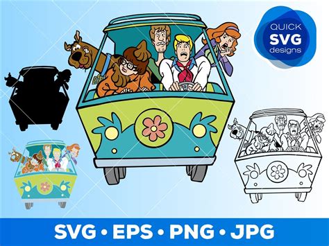 Scooby Doo Svg Cartoons Layered Svg Scooby Doo Vector Scooby Doo