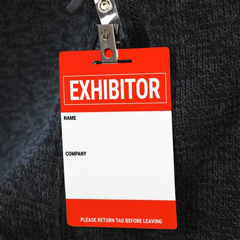 Exhibitor Name Badge