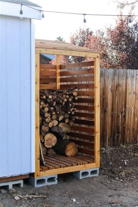 Simple Diy Firewood Rack With Roof Sale Online Dakora Co