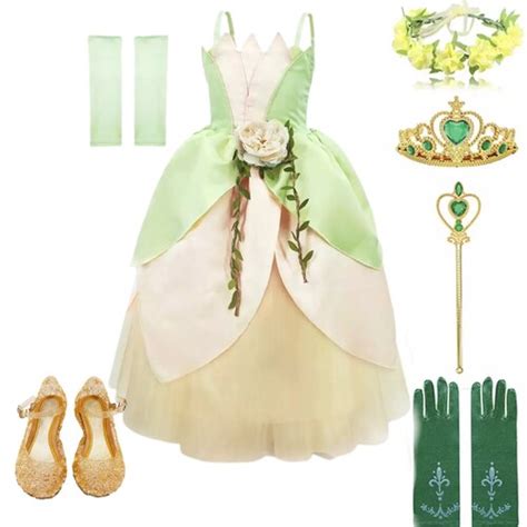 Princess Tiana Costume Disney Inspired Tiana Princess And The Etsy