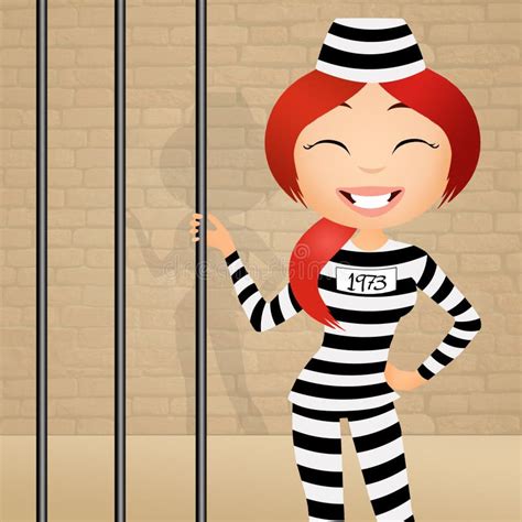 Girl Prisoner Stock Illustration - Image: 55346805