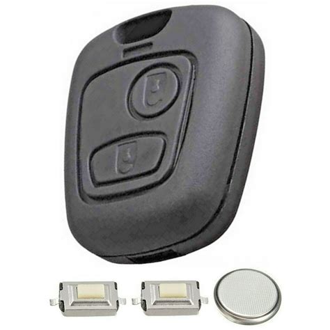 2 Button Remote Key Fob Case Refurbishment Repair Kit For Peugeot 106 206 306 Car Key Fobs Uk