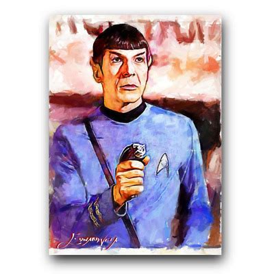 Mr Spock 12 Art Card Limited 39 50 Edward Vela Signed Movies Star