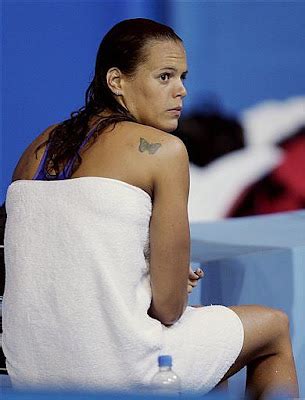 French Olympic Gold Medalist Laure Manaudou Is Naked And Sucking