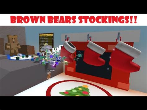 Completing Brown Bears Stocking Quest In Bee Swarm Simulator Beesmas