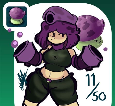 All Plants As Girls Fume Shroom Rplantsvszombies