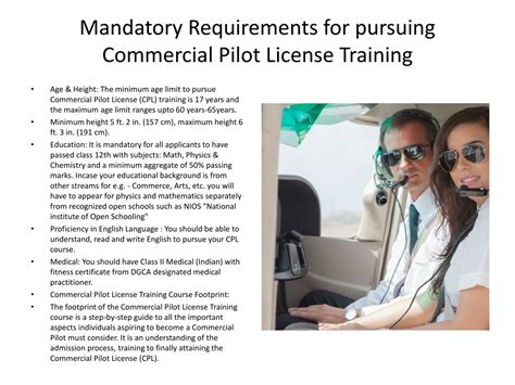 Ppt Commercial Pilot License Cpl Training Course Powerpoint Presentation Id 11931206