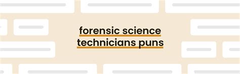 Forensic Science Technicians Puns - Best Forensic Science Technicians ...