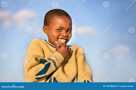 African child smiling stock photo. Image of botswana - 107585034