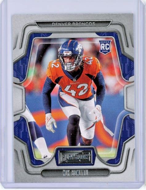 2022 Playbook Football 196 Nik Bonitto RC Denver Broncos MINT EBay