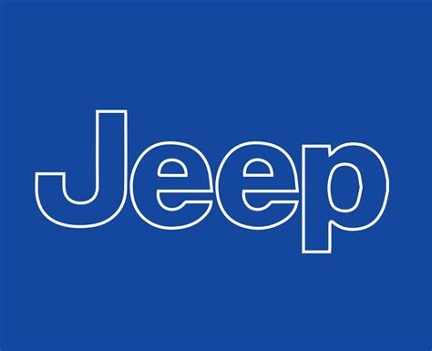 Jeep Brand Logo Car Symbol Name White Design Usa Automobile Vector