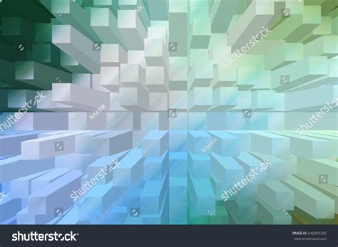 Modern Abstract Colorful 3d Block Background Stock Illustration