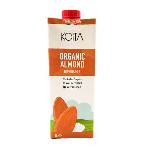 Koita Organic Almond Milk 1l Shop Now From Jones The Grocer Uk