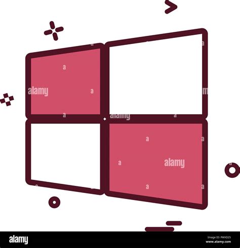 Windows icon design vector Stock Vector Image & Art - Alamy