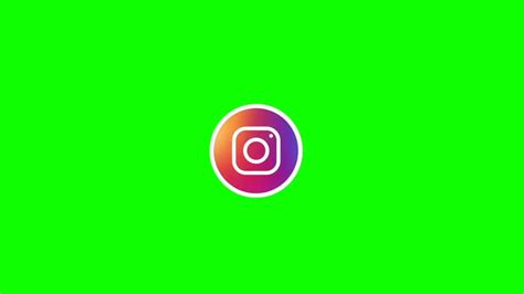 Instagram Logo Green Screen Animation YouTube