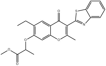 Methyl 2 3 Benzo D Thiazol 2 Yl 6 Ethyl 2 Methyl 4 Oxo 4H Chromen 7