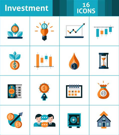 Investment Icons Set Vector Art At Vecteezy