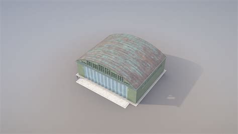 3D model Airport Hangar SmallHangar 01 closed VR / AR / low-poly | CGTrader