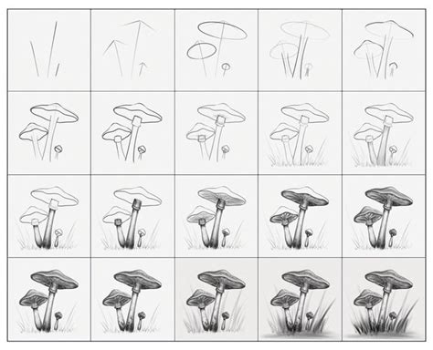 How To Draw A Mushroom Step By Step Art Tutorial Artlex Mushroom