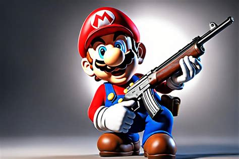 Super Mario with a Shotgun by SpongebobNintendo20 on DeviantArt