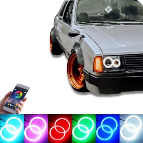 Kit Angel Eyes P Farol Chevette Led Drl Muda De Cor Rjled