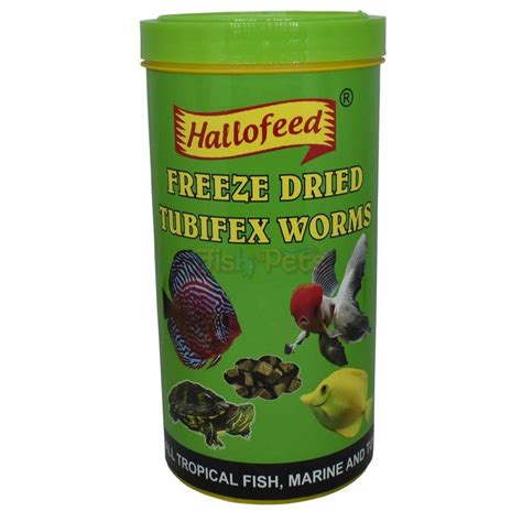 Hallofeed Freeze Dried Tubifex Worms Fish Food Gms Central Fish