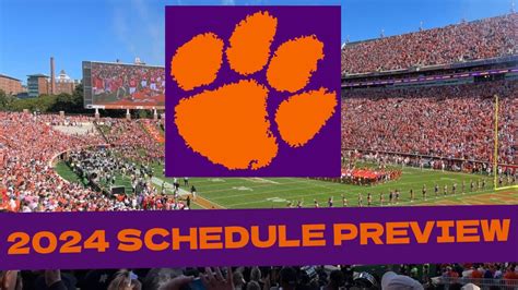 Clemson Football 2024 Schedule Previewprojected Record Win Big Sports