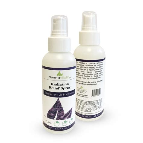 Radiation Burn Relief Spray For Radiation Therapy Patients Dermavitality