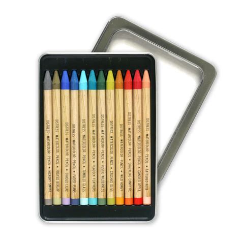 Tim Holtz Distress Watercolour Pencils Set Art Of Craft