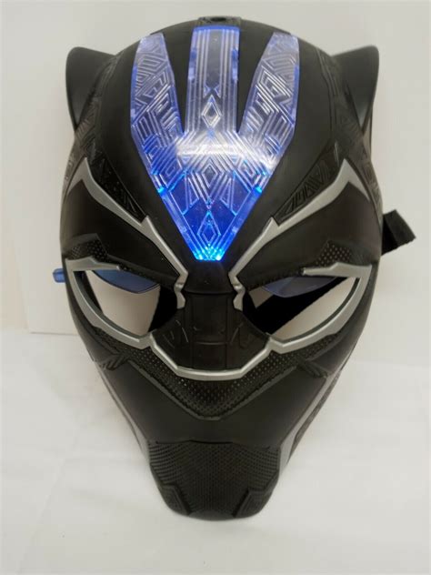 Black Panther Power Fx Mask Avengers Vibranium Mask Eyes Light Up Ebay