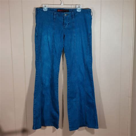 S Mudd Y K Flared Jeans Bell Bottoms Denim Wide Leg Gem