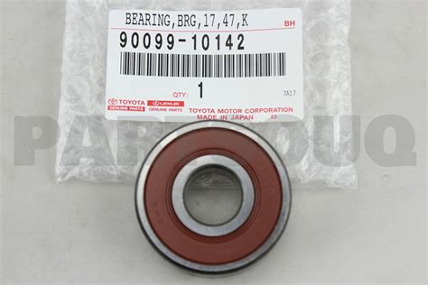 9009910142 Genuine Toyota BEARING FOR ALTERNATOR DRIVE END FRAME 90099