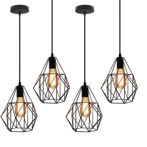 UNI Lustre Suspension Industrielle Cage en Métal Style Rétro LOFT