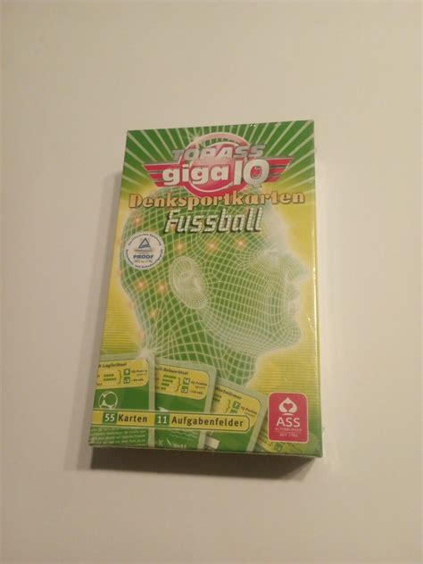 Top Ass GIGA IQ Fußball Denksportkarten Gesellschaftsspiel Kartenspiel