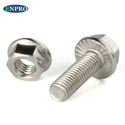 China Fastener Stainless Steel Hex Flange Bolt DIN 6921 GB5787 Hexagon