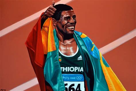 Haile Gebrselassie Art Print By Paul Meijering Icanvas