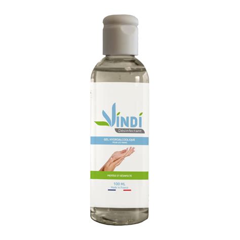 Vindi désinfectant gel hydroalcoolique flacon de100ml