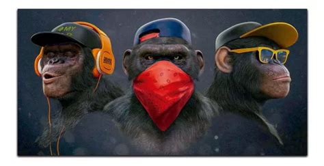 Quadro Gangue Dos Macacos Cego Mudo E Surdo X Parcelamento Sem