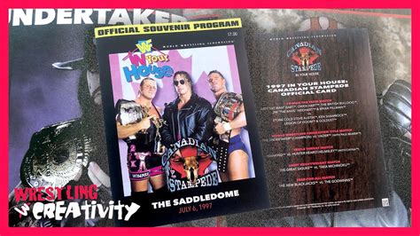 Wwf In Your House Canadian Stampede Custom Ppv Program Hand Made