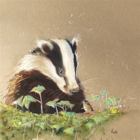 Badger Art - Etsy