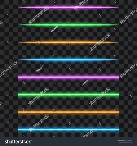 Neon Lights Led Neon Tube Isolated Stock Vector (Royalty Free ...