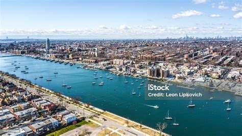 Aerial Sheepshead Bay Brooklyn Stock Photo - Download Image Now ...