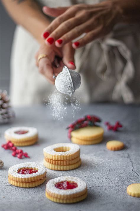 Biscuit de Noël à la confiture de framboise Ma vie caramel