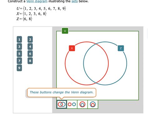 Solved Construct A Venn Diagram Illustrating The Sets Below U 1 2