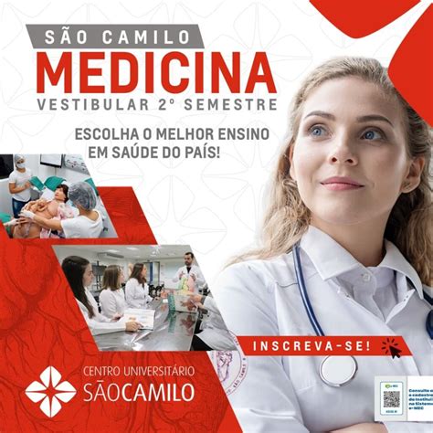 São Camilo recebe inscrições para Vestibular de Medicina 2024